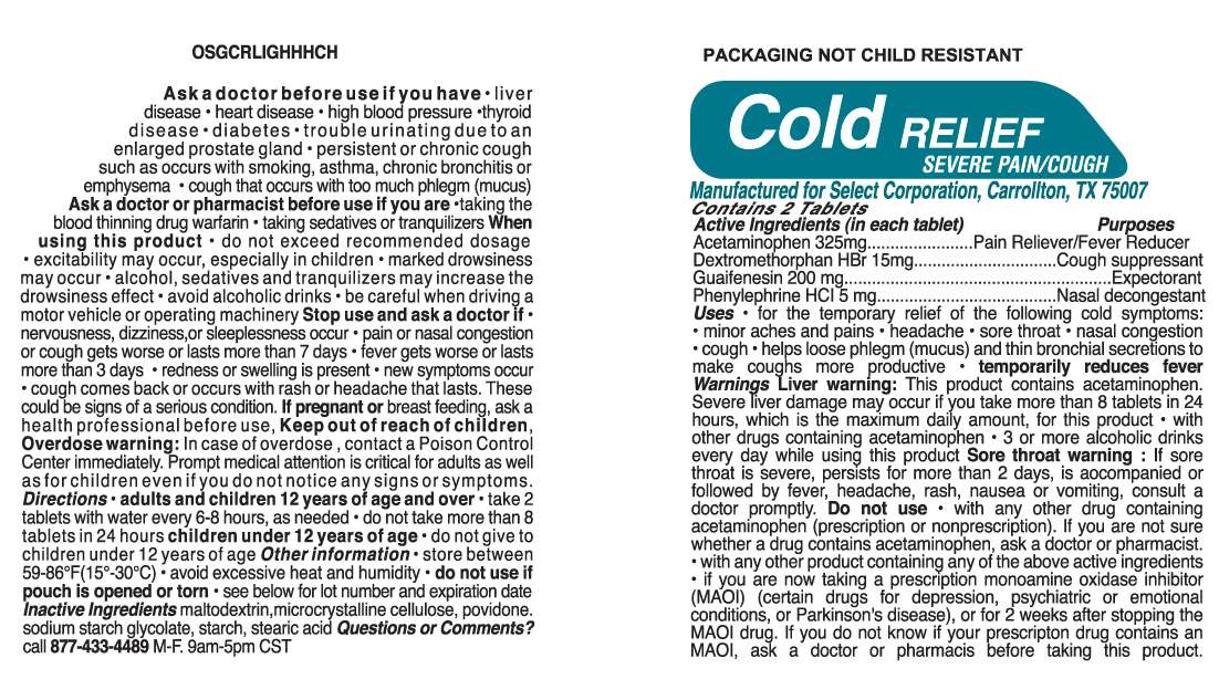 Cold Relief Severe Pain Cough